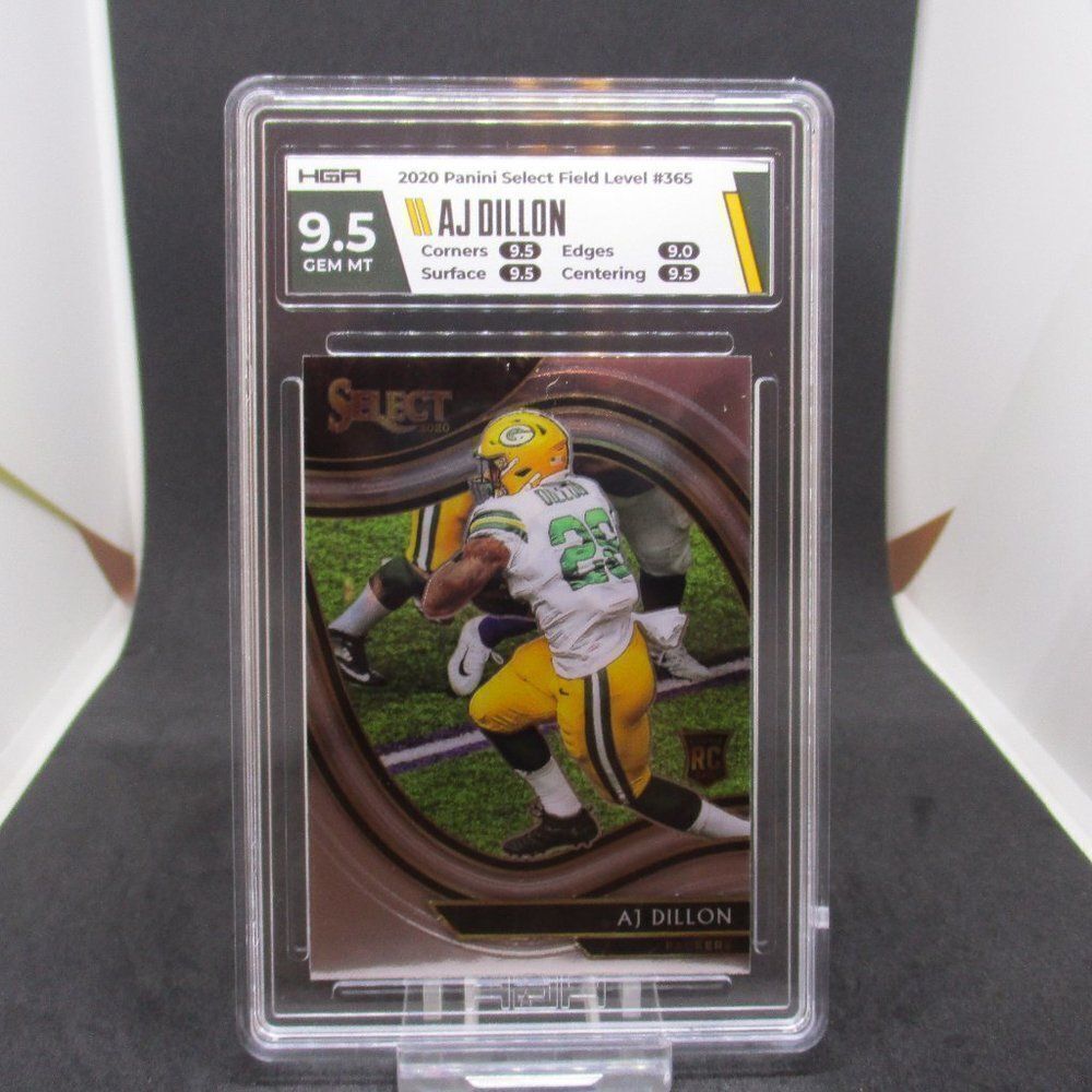 2020 AJ Dillon Select Rookie Field Level RC HGA 10 #365